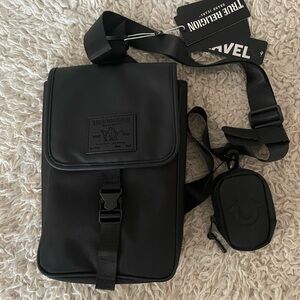 True Religion Black Sling Bag
